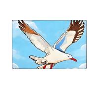 JxWCher Flying Seagulls Print Non-Slip Rug, Soft Memory Foam Area Mat for Bedroom, Living Room, Absorption Floor Mat, 36"x24"