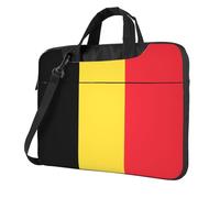 JxWCher Laptop Bag for Work & Commute, Shockproof, Flag of Belgium Print Computer Messenger with Shoulder Strap