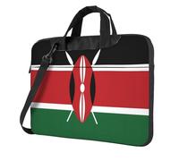 JxWCher Laptop Bag for Work & Commute, Shockproof, Flag of Kenya Print Computer Messenger with Shoulder Strap