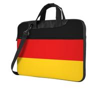 JxWCher Laptop Bag for Work & Commute, Shockproof, German flag Print Computer Messenger with Shoulder Strap