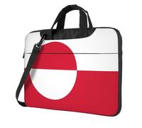 JxWCher Laptop Bag for Work & Commute, Shockproof, Greenland flag Print Computer Messenger with Shoulder Strap