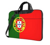 JxWCher Laptop Bag for Work & Commute, Shockproof, Portuguese flag Print Computer Messenger with Shoulder Strap
