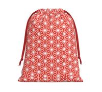 JxWCher Medium Drawstring Gift Bag, Red diamond pattern Winter Santa Gift Cloth Wrap, Holiday Gifts, Candy, Toys, for Christmas, Weddings, Party