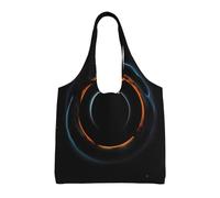 JxWCher Reusable Canvas Tote Bag, Mysterious Cosmic Black Holes Grocery Bag Shopping Shoulder Bags for Work DIY Festival Present bag