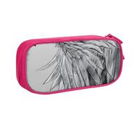 JxWCher Sketching an eagle Print Pencil Case Spacious Pen Pouch Zipper High Capacity Makeup Tools Office Supplies, Pink, One Size, Art Deco