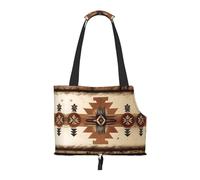 JxWCher Small Pet Carrier Purse Bag, Native American Patterns Print Shoulder Bag for Dogs Cats, Puppy Tote Travel Handbag