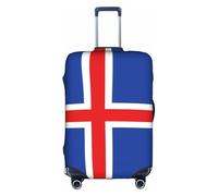 JxWCher Stretch Luggage Cover for Travel, Flag of Iceland Print Luggage Case Cover, Easy Find Suitcase Protector, White, XL