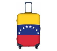 JxWCher Stretch Luggage Cover for Travel, Flag of Venezuela Print Luggage Case Cover, Easy Find Suitcase Protector, White, S