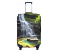JxWCher Stretch Luggage Cover for Travel, Waterfall Views Print Luggage Case Cover, Easy Find Suitcase Protector, White, S