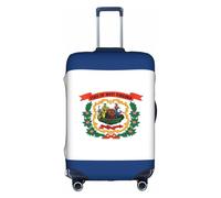 JxWCher Stretch Luggage Cover for Travel, West Virginia Flag Print Luggage Case Cover, Easy Find Suitcase Protector, White, XL