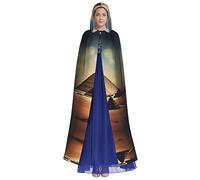 JxWCher Unisex Halloween stuff Dreaming of the Pyramids of Khufu Cloak Cape Hooded Cloak Hooded Robe for Cosplay Costumes Party