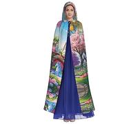 JxWCher Unisex Halloween stuff Unicorn Fairy Tale Cloak Cape Hooded Cloak Hooded Robe for Cosplay Costumes Party