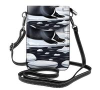 JxWCher Women's Leather Crossbody Phone Bag Wallet, African grassland animals Print Handbags Flap Purse with Card Slots, Seals on Ice, One Size, All-over Print