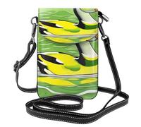 JxWCher Women's Leather Crossbody Phone Bag Wallet, African grassland animals Print Handbags Flap Purse with Card Slots, Green Duck, One Size, All-over Print