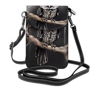 JxWCher Women's Leather Crossbody Phone Bag Wallet, Caribbean Scenery Print Handbags Flap Purse with Card Slots, Late Night Owl, One Size, All-over Print