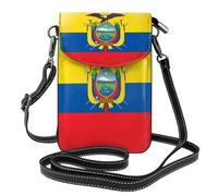 JxWCher Women's Leather Crossbody Phone Bag Wallet, Flag of Guyana Print Handbags Flap Purse with Card Slots, Flag of Ecuador, One Size, All-over Print