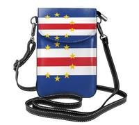 JxWCher Women's Leather Crossbody Phone Bag Wallet, Flag of Guyana Print Handbags Flap Purse with Card Slots, Flag of Cape Verde, One Size, All-over Print