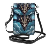 JxWCher Women's Leather Crossbody Phone Bag Wallet, Flying Dragon Print Handbags Flap Purse with Card Slots