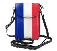 JxWCher Women's Leather Crossbody Phone Bag Wallet, Indiana State Flag Print Handbags Flap Purse with Card Slots, French Flag, One Size, All-over Print