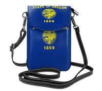 JxWCher Women's Leather Crossbody Phone Bag Wallet, Oregon State Flag Print Handbags Flap Purse with Card Slots
