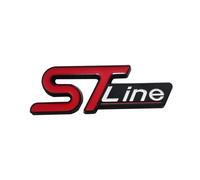 JXWZBHGSOZ 3D Car Front Grill Trunk Metal Logo ST Line Emblem Self-Sticker ST Line(D)