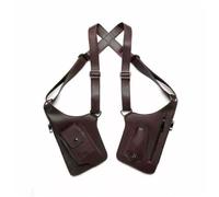 JXXUIRUIEEN Concealed Pack Backpack Retro Underarm Bag Small Shoulder Bag Men's Outdoor Vest Bag for Travel/Outdoors(Brown)