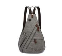 JXXUIRUIEEN Men's Chest Bag Retro Canvas for Women Men(Colour 1)