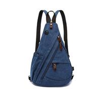 JXXUIRUIEEN Men's Chest Bag Retro Canvas for Women Men(Colour 2)