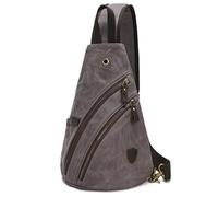 JXXUIRUIEEN Men's Retro Canvas Chest Bag for Women Men(Colour 2)
