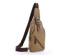 JXXUIRUIEEN Men's Single-Shoulder Canvas Chest Bag for Women Men(Colour 2)