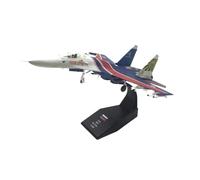 JXYAQTSOF 1/100 Scale For Russian Su-27 Fighter Military Model Aircraft Alloy Metal Aircraft Collectible Model(SU 27 Performing)