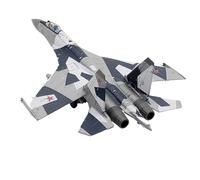 JXYAQTSOF 1/100 Scale For Russian Su-27 Fighter Military Model Aircraft Alloy Metal Aircraft Collectible Model(Su35 grey)
