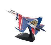 JXYAQTSOF 1/100 Scale For Russian Su-35 Fighter Model Flight Demonstration Team Simulation Finished Alloy Model Aircraft