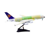JXYAQTSOF 1:200 Scale Collectible Model For Thai Airways A380 bare Metal Die-cast Metal Aircraft Model F-WWAO