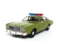 JXYAQTSOF 1:24 For A-Team 1977 Plymouth Fury Die-Cast Alloy Police Car Model Home Decor Series
