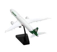 JXYAQTSOF 1:400 Scale Prefab Model EVA Airways Dreamliner Boeing B787-10 Metal Aircraft Model B-17802 Flaps Down