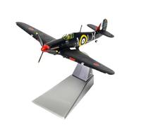 JXYAQTSOF 1/72 Scale For AA27608 British Hurricane Fighter Military Model Aircraft Ian Richard Alloy Finished Collection Model