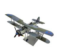 JXYAQTSOF 1:72 Scale For British Biplane Fighter Model Sinking Bismarck Alloy Finished Military Collection Model Aircraft