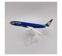 JXYAQTSOF 16cm Fit For Thai Nok Air Boeing 737 B737 Die Cast Airplane Model Airplane Blue Yellow Purple Collectible Toy(A)