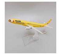 JXYAQTSOF 16cm Fit For Thai Nok Air Boeing 737 B737 Die Cast Airplane Model Airplane Blue Yellow Purple Collectible Toy(C)