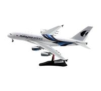 JXYAQTSOF Alloy Collectible Aircraft For Malaysia Airlines A380 Diecast 1:200 Aircraft Model 9M-MNB With Stand