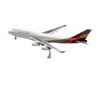 JXYAQTSOF Alloy Collectible Plane 1:200 For Asiana Airlines StarAlliance Boeing B747-400 Diecast Aircraft Model HL7421