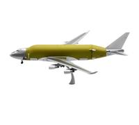 JXYAQTSOF Alloy Collectible Plane 1:200 For Boeing 'BareMetal' B747-400LCF Diecast Aircraft JET Model N7478C With Stand