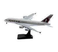 JXYAQTSOF Alloy Collectible Plane 1:400 For Qatar Airways AIRBUS A380 Diecast Aircraft Jet Model A7-APJ With Stand