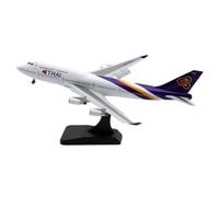 JXYAQTSOF Alloy Collectible Plane Gift 1:400 For Thai Airways Boeing B747-400 Diecast Aircraft Jet Model Flaps Down