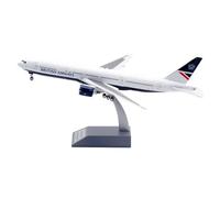 JXYAQTSOF Alloy Metal 1:200 Scale Model Aircraft For British Airways Boeing B777-200er Airliner Model G-VIIA And Coins