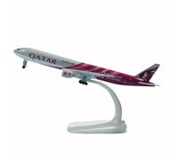JXYAQTSOF Die-cast Metal Aircraft Model For Malaysia Airlines MD-11 Alloy Aircraft Model Aircraft Static Display Model 18-20CM(Qatar B777)