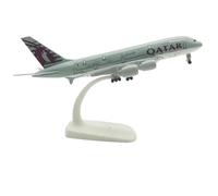 JXYAQTSOF Die-cast Metal Aircraft Model For Malaysia Airlines MD-11 Alloy Aircraft Model Aircraft Static Display Model 18-20CM(Qatar A380)
