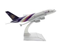 JXYAQTSOF Diecast 1:400 Scale Model Airplane For Thai Airways A380 Aircraft Metal Alloy Prefabricated Model Toy Airplane