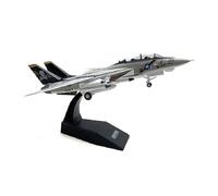 JXYAQTSOF Diecast Aeroplanes 1:100 For F-14 Tomcat Fighter Jet Simulation Alloy Airplane Model Moving Wings Wheels Collectible Toys